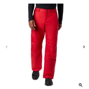 NWOT men’s Columbia ski pant Red size Large